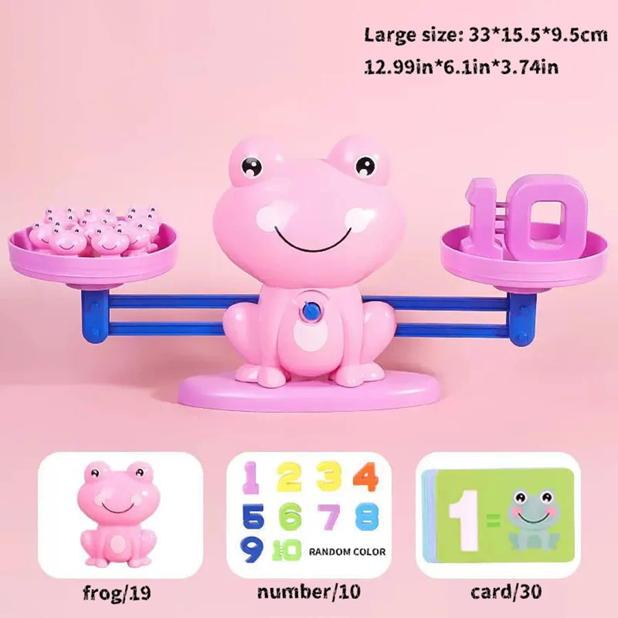 Mathematical Intelligence Math Toys Funny Frog Scale Children'S Early Education Toys Addition Subtraction Balance Enlightenment