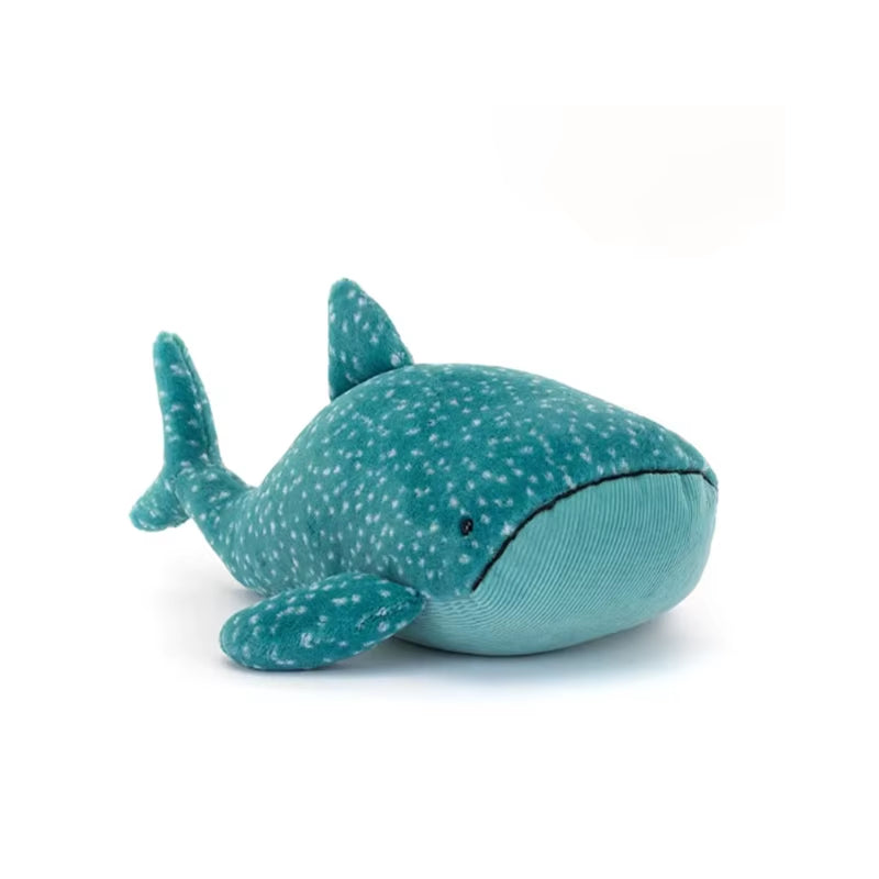 British Jelly Cat Gray Whale Super Soft Plush Toy Comfort Doll for Children New Year'S Gift for Girls