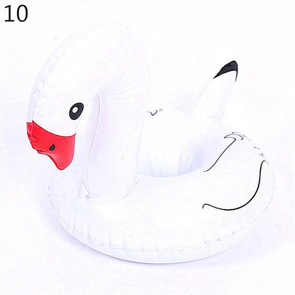 1PC Inflatable Float Cup Pad Swimming Pool Drink Cup Stand Holder Cute Drink Pool Mat for Kids Toy Summer Pool Party Decorations