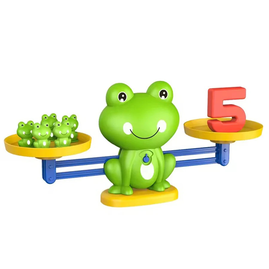 Mathematical Intelligence Math Toys Funny Frog Scale Children'S Early Education Toys Addition Subtraction Balance Enlightenment
