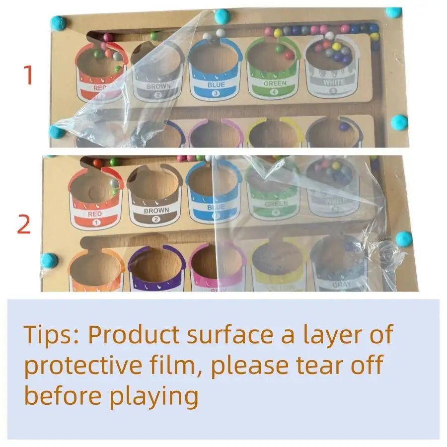 Magnetic Maze Toy with Magnetic Digital Beads for Puzzle Practice and Attention Training Games