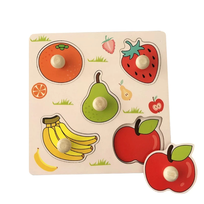Montessori Wooden Games Baby Toys Puzzle Geometry Educational Games Kids Development Early Learning Toys for Children 1 Year 2