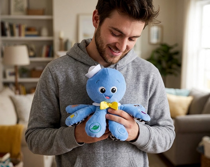 Octoplush Baby Sensory Toy - Learns Colors in 3 Languages