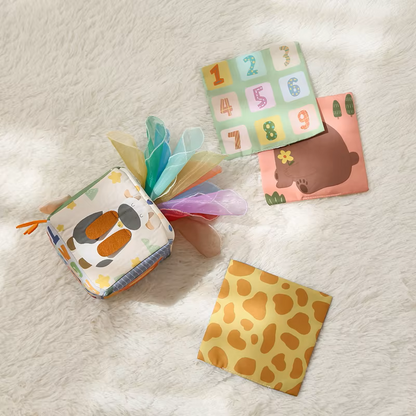Montessori Magic Animal Tissue Box – Sensory Cloth Toy