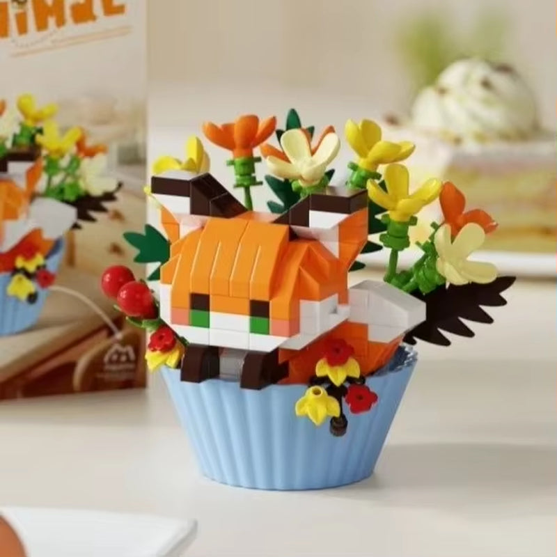 Flowers Bricks Bouquet Building Blocks Toys for Birthday Gift Room Decor Botanical Set Valentine'S Day Rose Friends Kids Adults