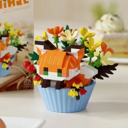 Flowers Bricks Bouquet Building Blocks Toys for Birthday Gift Room Decor Botanical Set Valentine'S Day Rose Friends Kids Adults