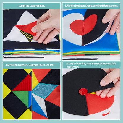 High Contrast Baby Book, Touch and Feel Crinkle Sensory Toy