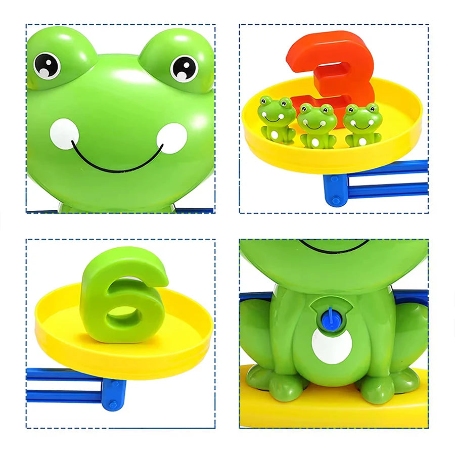 Mathematical Intelligence Math Toys Funny Frog Scale Children'S Early Education Toys Addition Subtraction Balance Enlightenment
