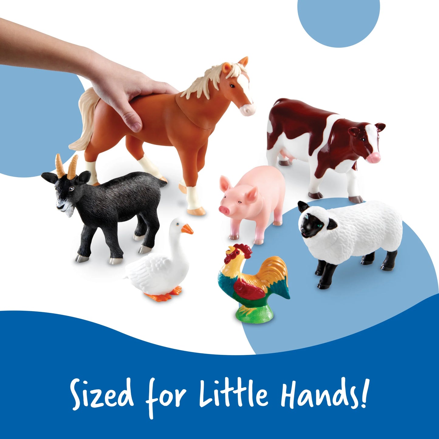 Jumbo Farm Animals, Figures Set for Toddlers, Ages 18 Months+