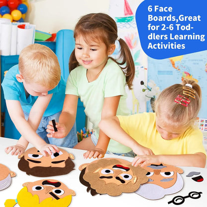 Montessori Social Emotional Boards Sensory Toys for Kids & Toddlers, Emotional Learning Activities for Boys & Girls