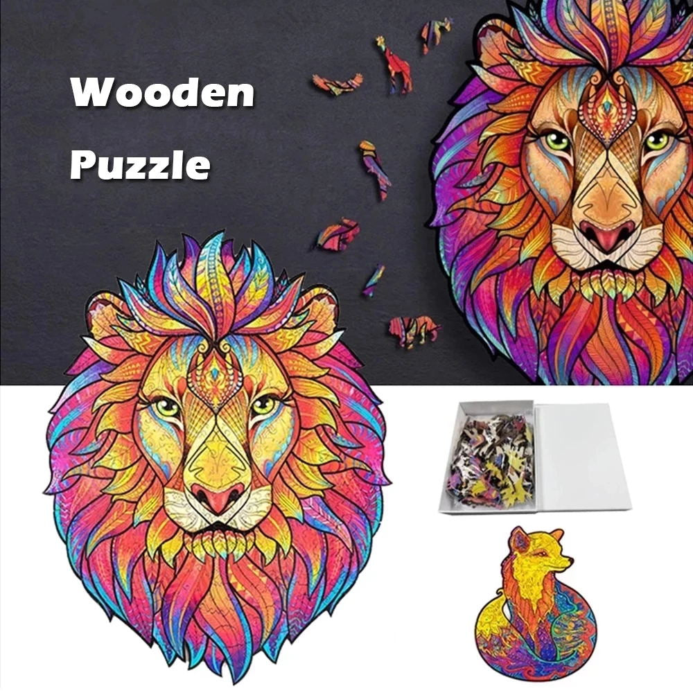 DIY Wooden Puzzles Animal Shaped the Best Christmas Gift Wooden Puzzles