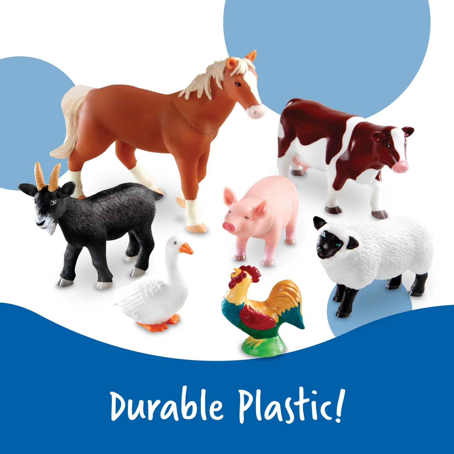 Jumbo Farm Animals, Figures Set for Toddlers, Ages 18 Months+