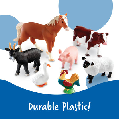 Jumbo Farm Animals, Figures Set for Toddlers, Ages 18 Months+