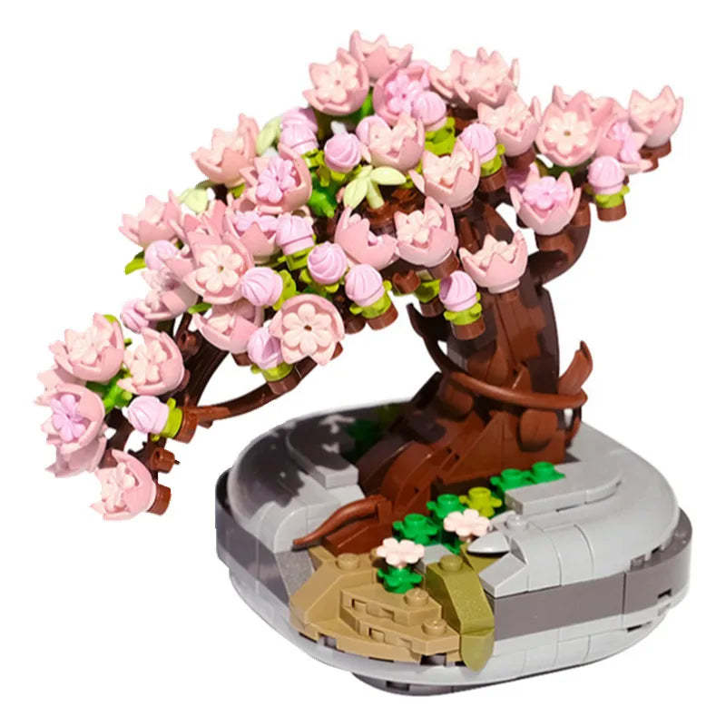 Flowers Bricks Bouquet Building Blocks Toys for Birthday Gift Room Decor Botanical Set Valentine'S Day Rose Friends Kids Adults