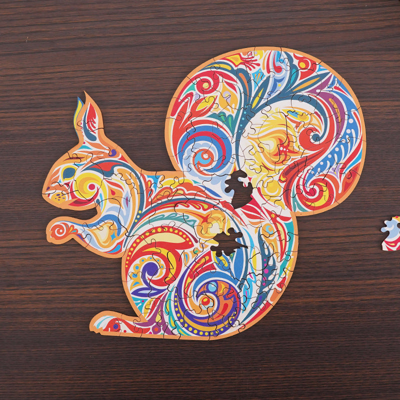 DIY Wooden Puzzles Animal Shaped the Best Christmas Gift Wooden Puzzles