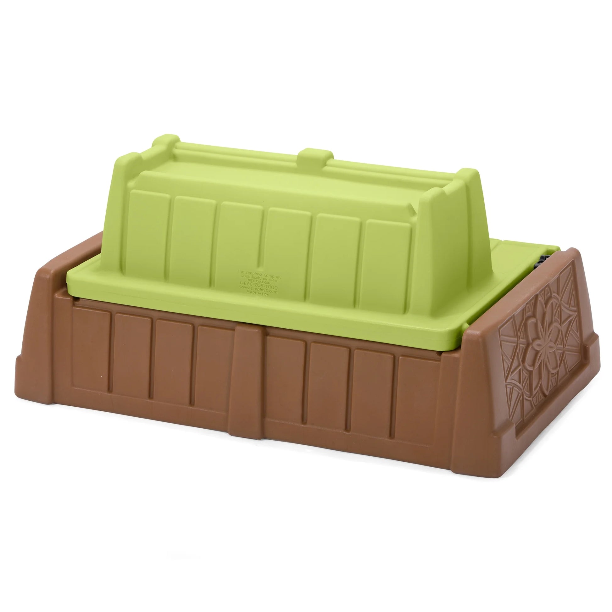 Sand & Water Bench, 2-In-1 Activity Table, Bright Green/Mountain Brown