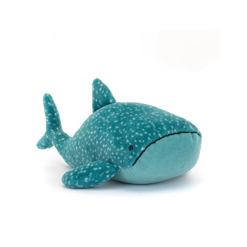British Jelly Cat Gray Whale Super Soft Plush Toy Comfort Doll for Children New Year'S Gift for Girls